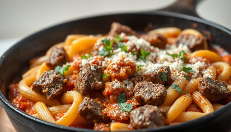 Simple Beef Pasta Skillet